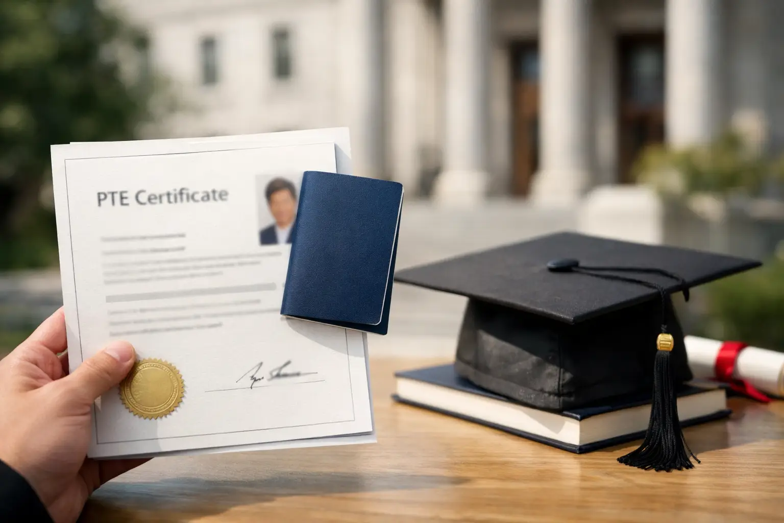 PTE Certificate for University Approval
